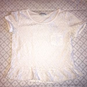 White Lace crop-top